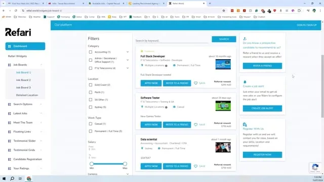 refari widgets
