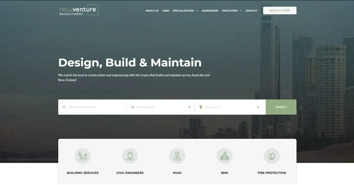 Refari Recruitment Website - New Venture