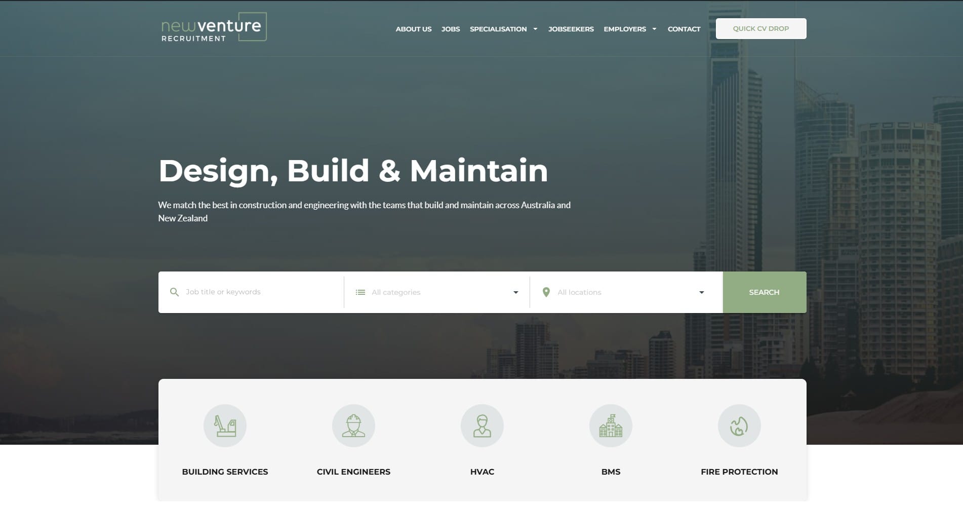 Refari Recruitment Website - New Venture