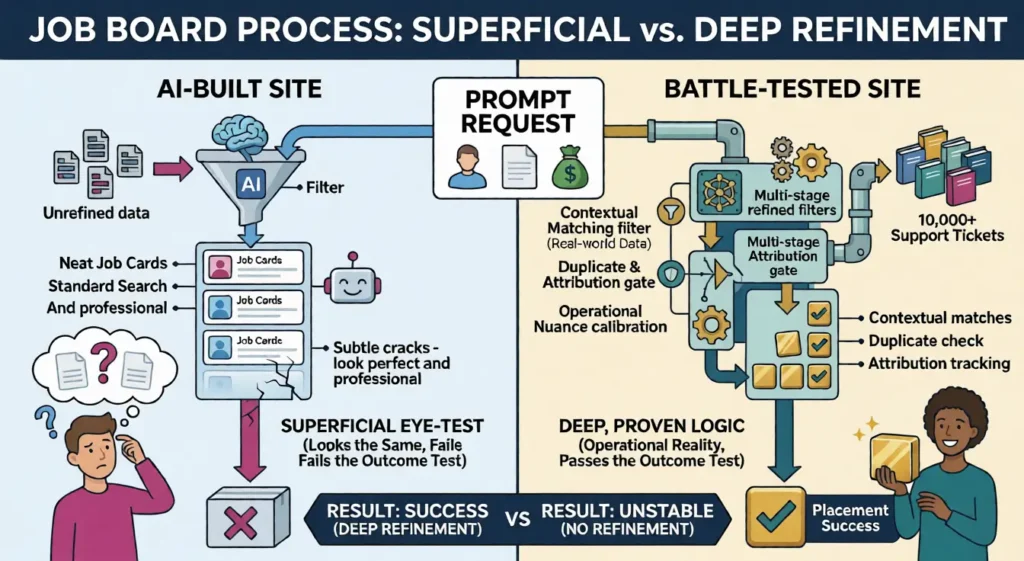 Your job board is a placement engine or it is not ezremove